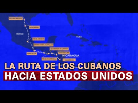 Ruta De Inmigrantes Cubanos Hacia Estados Unidos